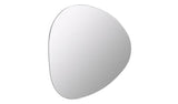 Habitat black frameless irregular wall mirror 109x94cm, UK version