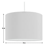 Argos Home Charcoal Easy Fit Lampshade - 30cm