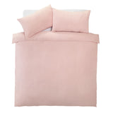 Silentnight Supersoft Plain Blush Pink Bedding Set - Double