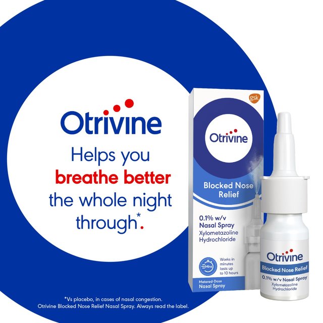 Otrivine Allergy Hayfever & Blocked Nose Relief Nasal Spray   10ml GOODS M&S   