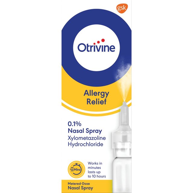 Otrivine Allergy Hayfever & Blocked Nose Relief Nasal Spray   10ml GOODS M&S   