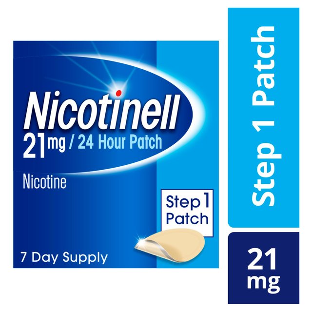 Nicotinell Nicotine Patch Stop Smoking 24hr Craving Relief 21mg Step 1 GOODS M&S   