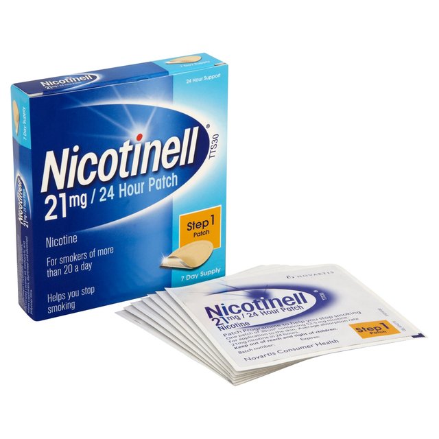 Nicotinell Nicotine Patch Stop Smoking 24hr Craving Relief 21mg Step 1 GOODS M&S   