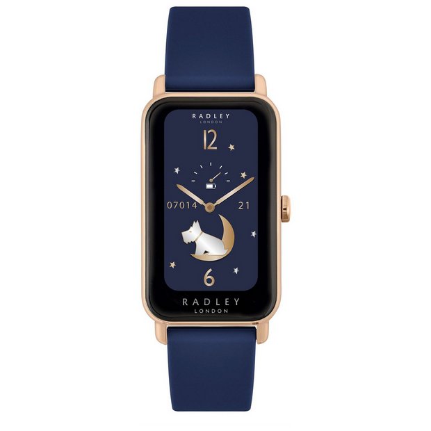 Radley Series 21 smart watch with blue silicone strap (British brand)