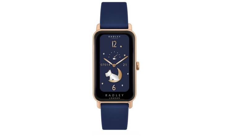 Radley Series 21 smart watch with blue silicone strap (British brand)