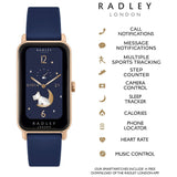 Radley Series 21 smart watch with blue silicone strap (British brand)