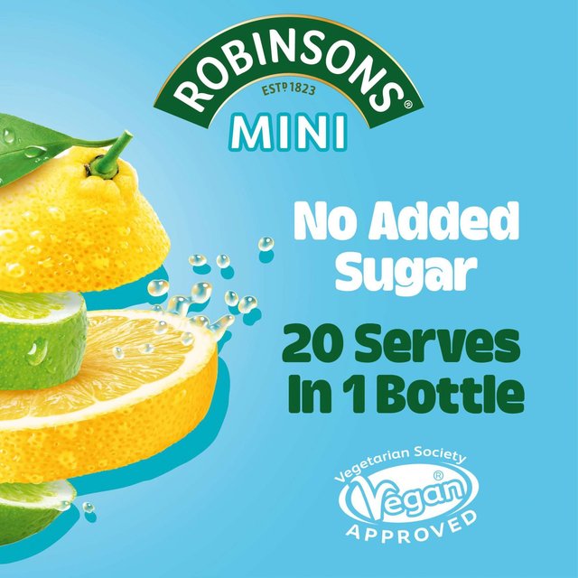 Robinsons Mini Lemon & Lime No Added Sugar   66ml GOODS M&S   