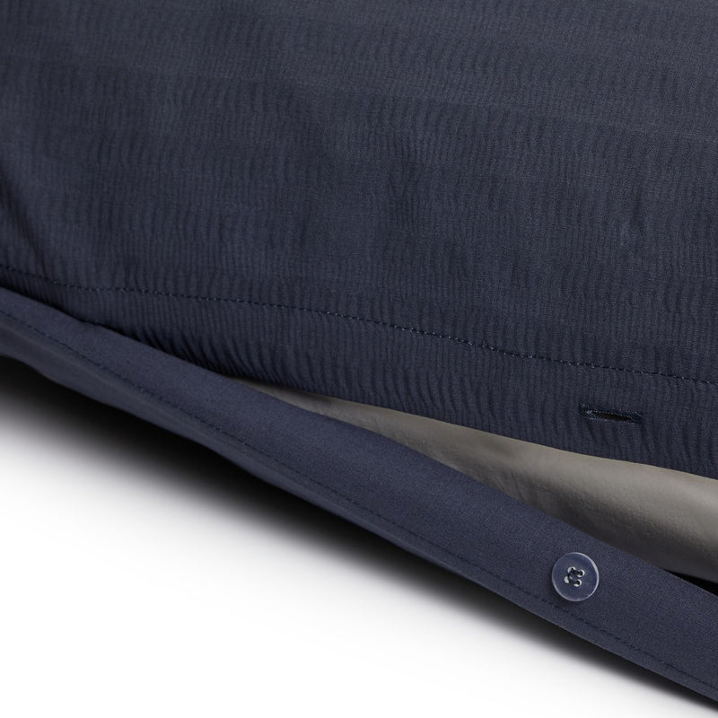 Habitat Stripe Seersucker Navy Bedding Set - King size