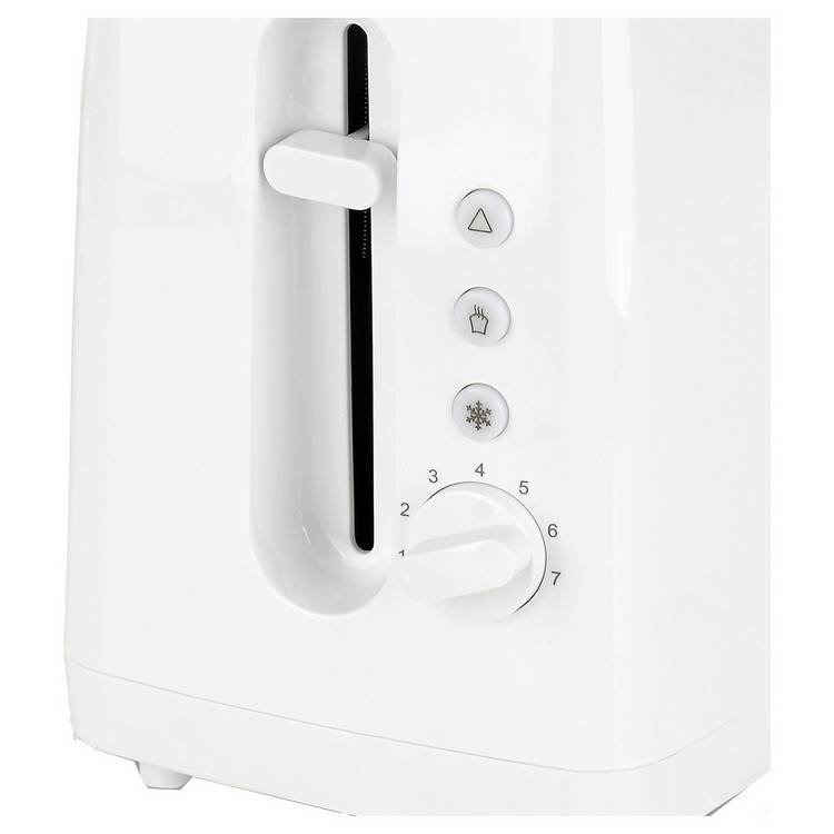Cookworks white toaster 2 slice, imported from the UK