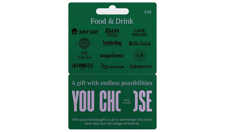 You Choose Food & Drink 25 GBP Gift Card