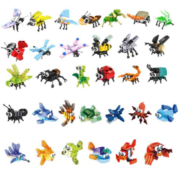 Leaper animal building blocks blind box Christmas gift - British product