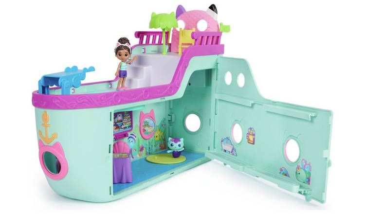 Gabby's Dollhouse Cat Friendship Cruise Ship Playset GOODS Argos