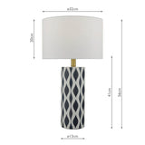 Weylin Ceramic Table Lamp GOODS Costco UK