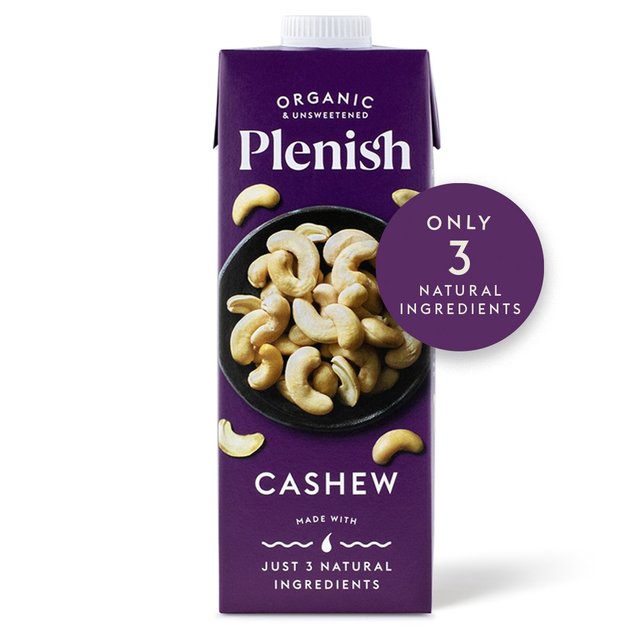 Plenish Organic Cashew Unsweetened Drink Long Life   1L GOODS M&S   