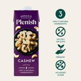 Plenish Organic Cashew Unsweetened Drink Long Life   1L GOODS M&S   