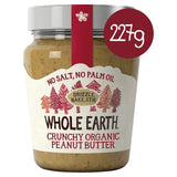 Whole Earth Organic Crunchy Palm Oil Free Peanut Butter   227g GOODS M&S   