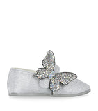 BabyWalker crystal butterfly ballet flats - British product