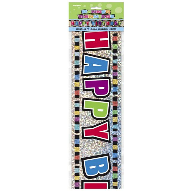 Happy Birthday Foil Party Banner