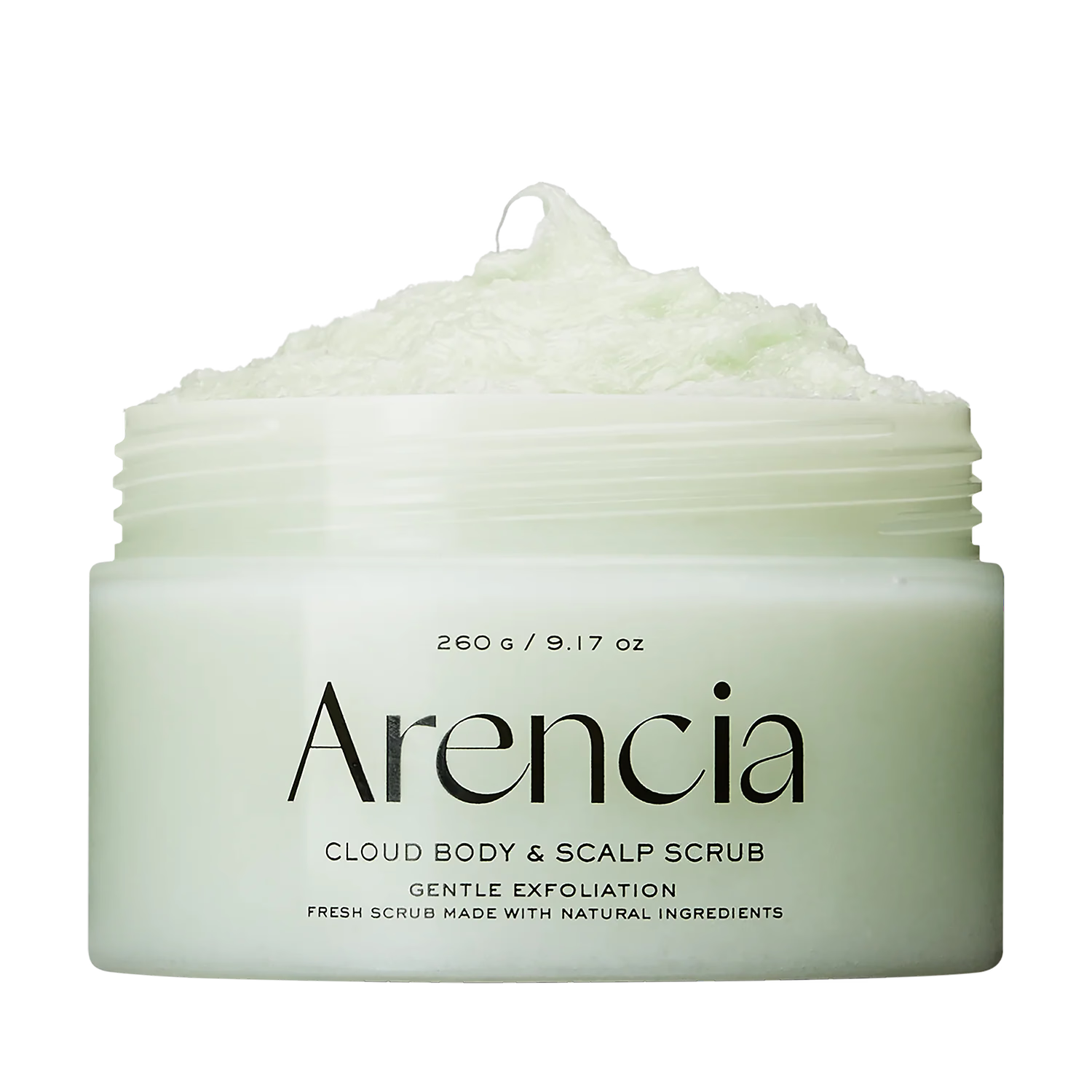 Arencia geranium and primrose body and scalp scrub 260g (British brand)