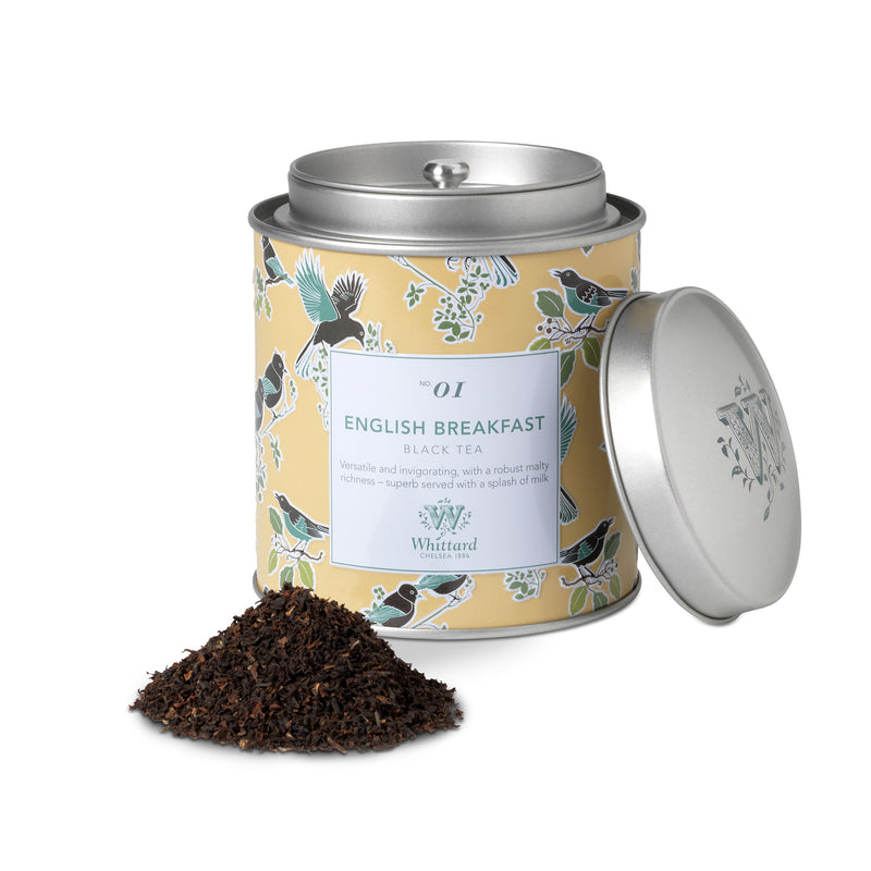 Whittard English Breakfast tea caddy 140g, imported from the UK