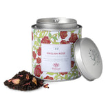Tea Discoveries English Rose loose tea caddy 100g, imported from the UK
