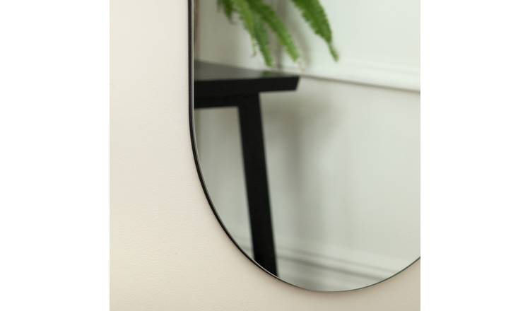 Habitat frameless oval wall mirror 150x50cm, imported from the UK