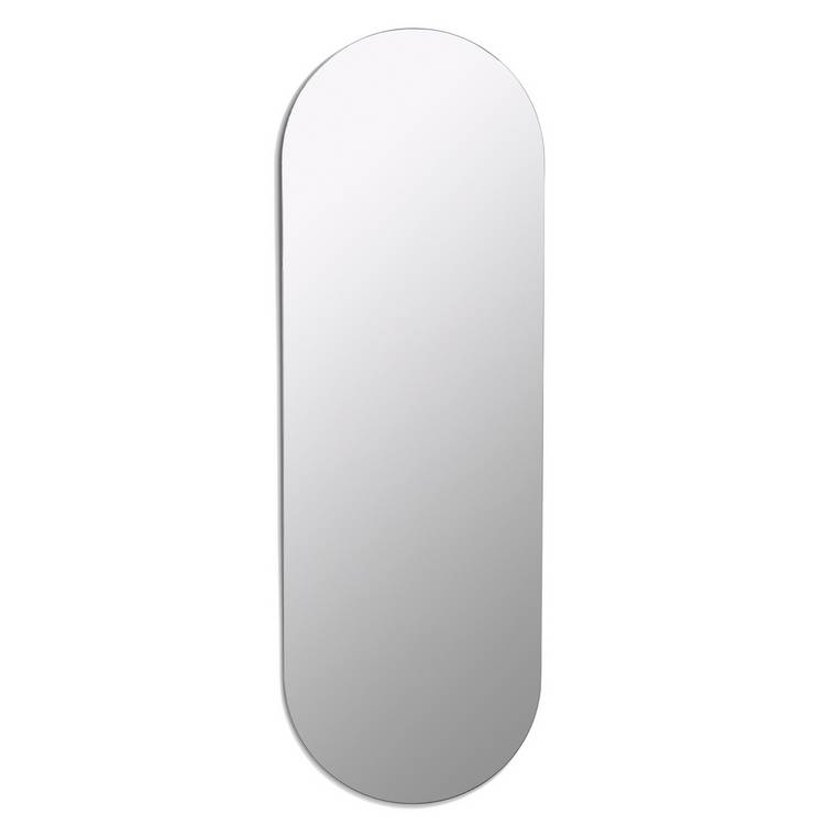 Habitat frameless oval wall mirror 150x50cm, imported from the UK