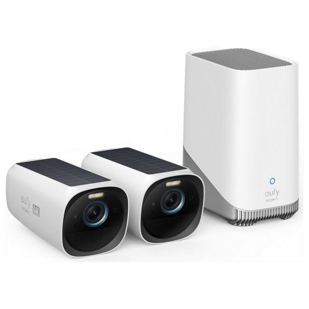 eufy security camera system 2-pack with HomeBase 3, UK version
