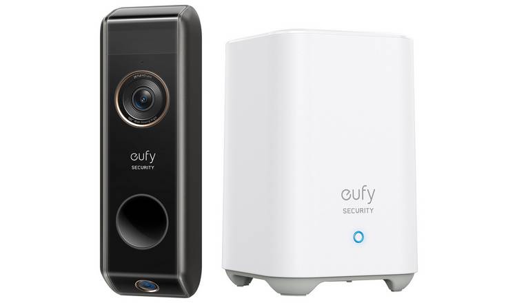 eufy video doorbell 2K dual camera with HomeBase 2, imported from the UK