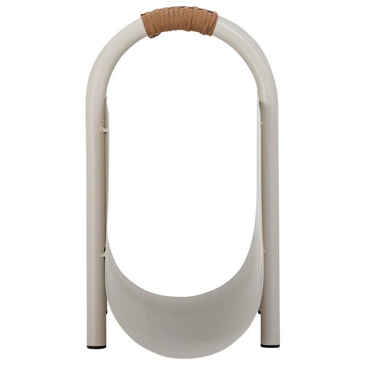 Bloomingville Eton metal magazine holder natural finish, British brand