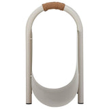 Bloomingville Eton metal magazine holder natural finish, British brand