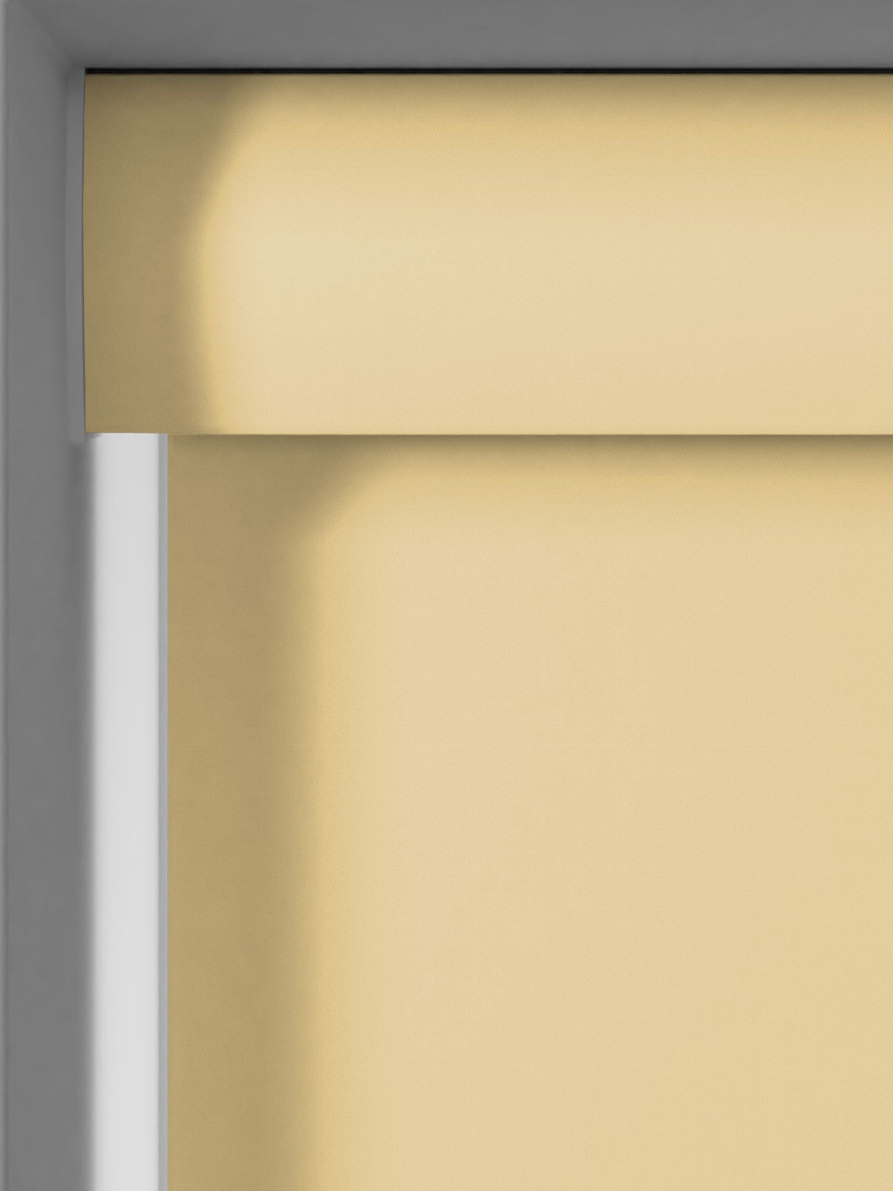 Mellow Yellow Echo blackout roller blind, UK version