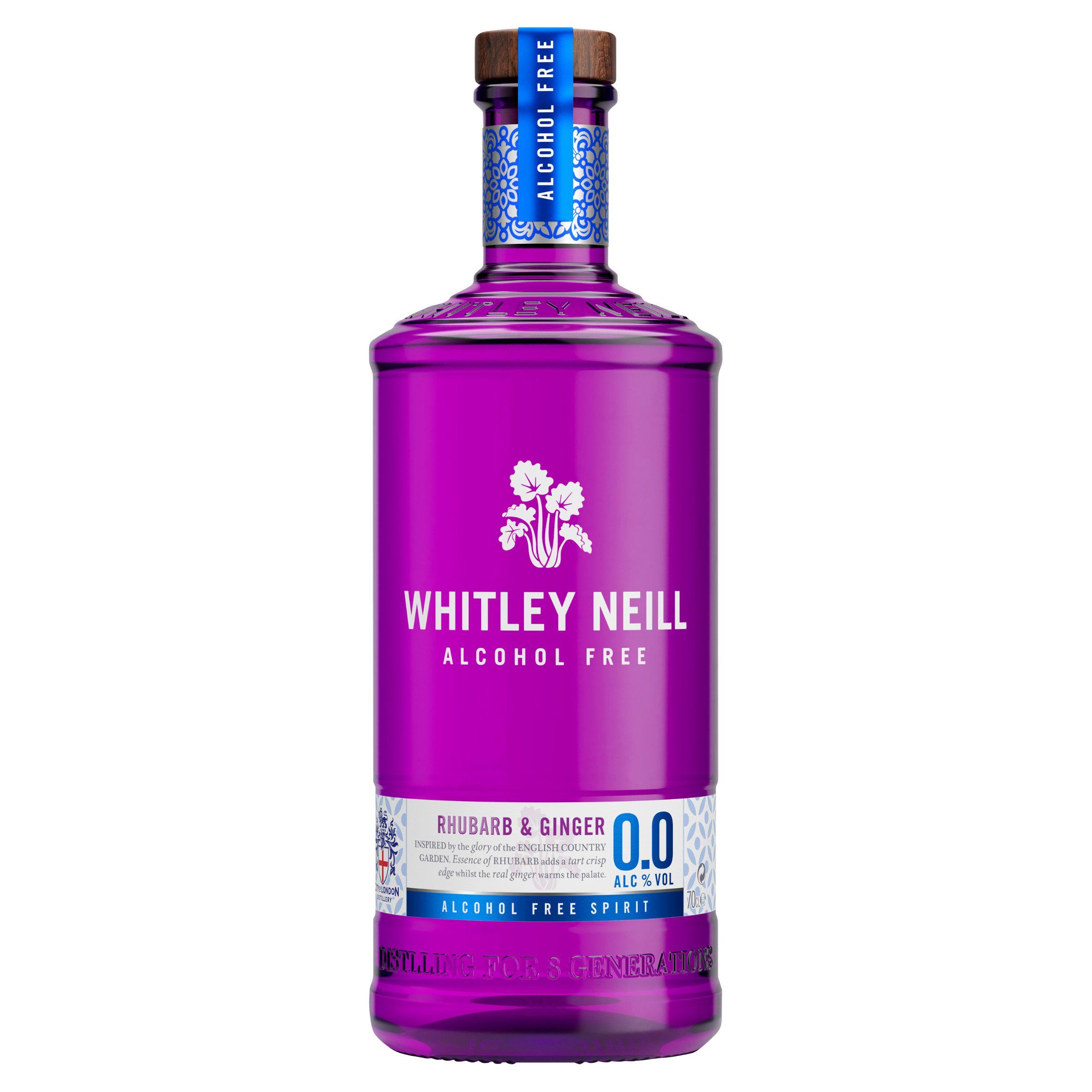 Whitley Neill Rhubarb & Ginger Alcohol Free Spirit 70cl GOODS Sainsburys   