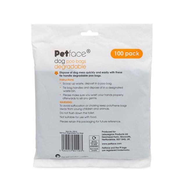 Petface No Mess Dog Poop Bags   100 per pack