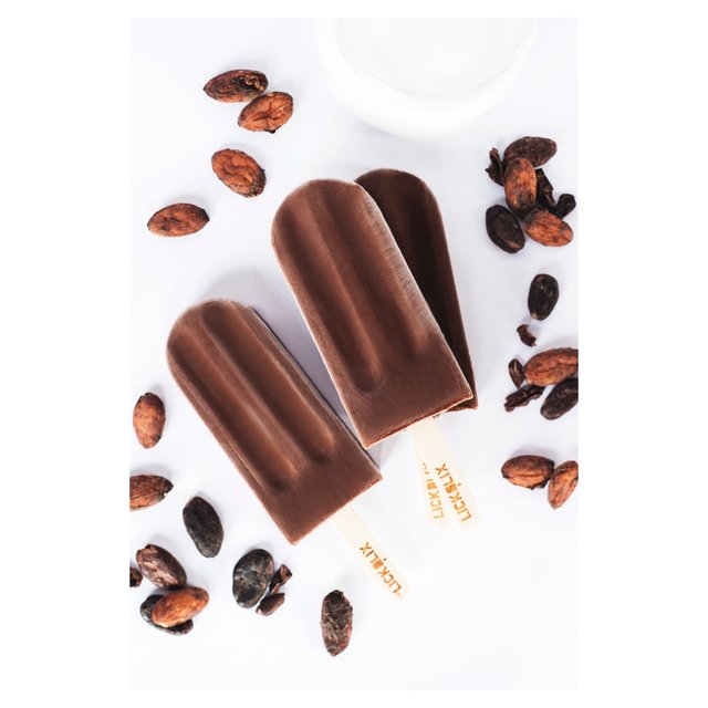 Lickalix Organic Simply Chocolate Ice Lollies   3 per pack