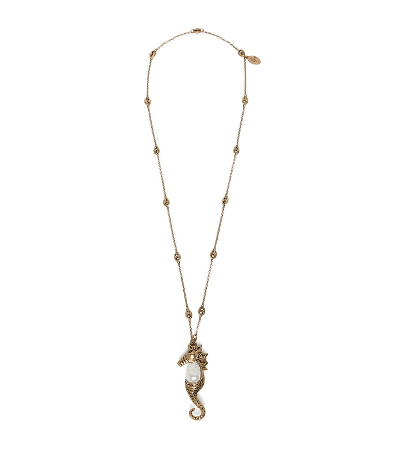 Weekend Max Mara seahorse pendant necklace - British product