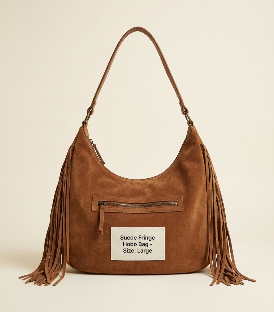 Balenciaga medium suede fringe Le City shoulder bag (British brand)