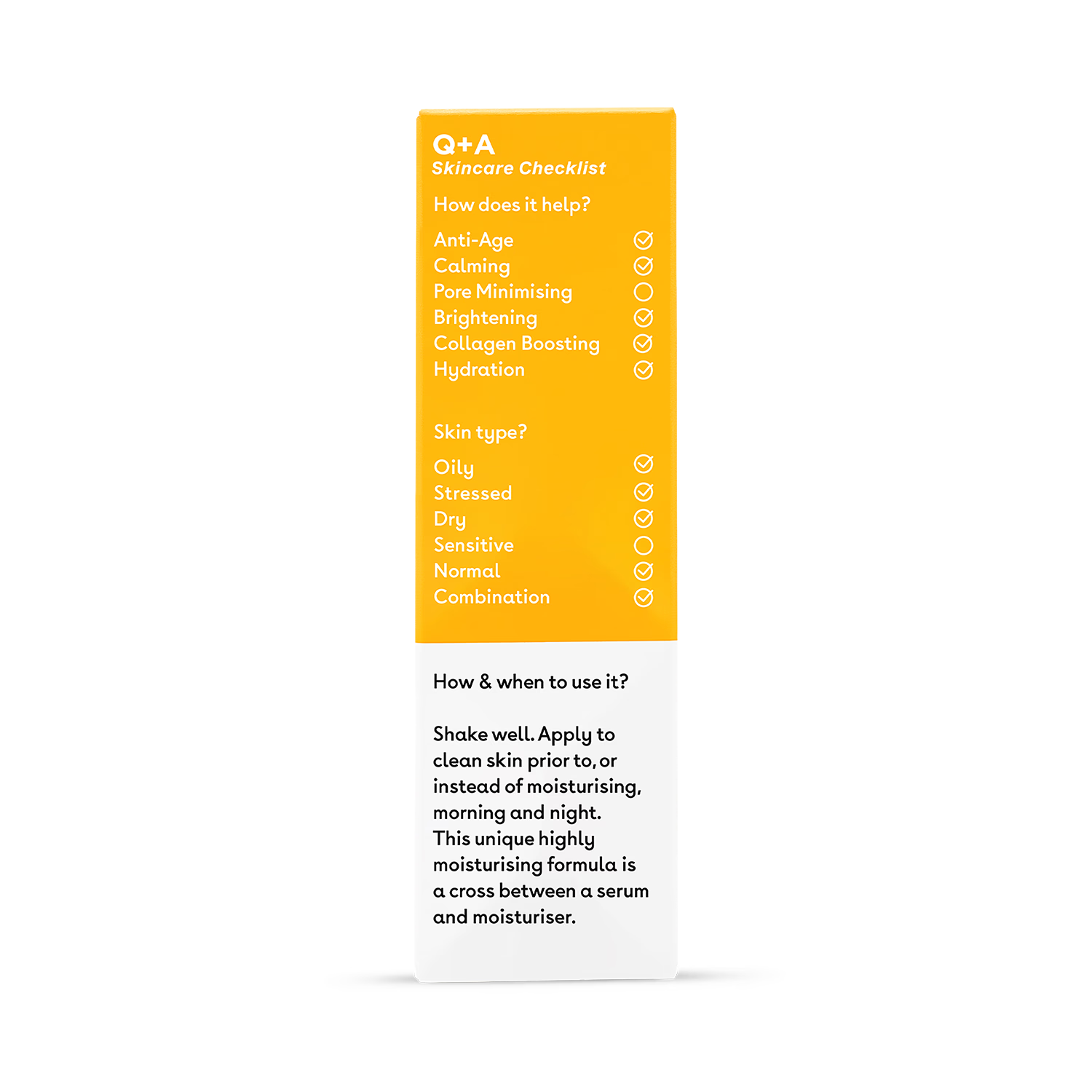 Q+A Vitamin C Brightening Serum 30ml (British brand)
