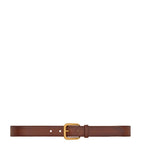 Saint Laurent leather rectangular buckle belt 3cm, UK version