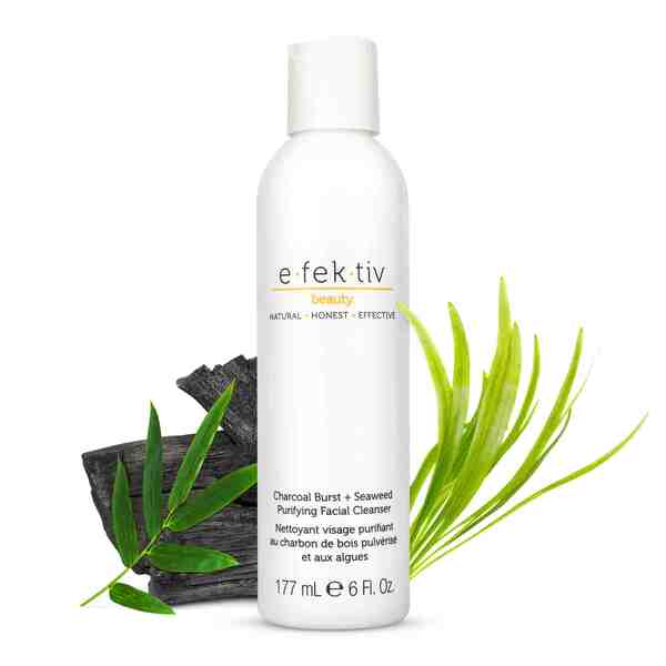 e.fek.tiv Facial Cleanser Charcoal Burst Plus Seaweed 177ml - British product