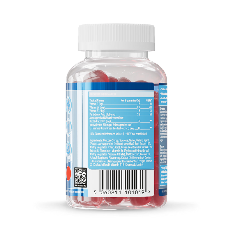 Nutrigums mind focus complex gummies 60 count, imported from the UK