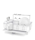 Simplehuman steel frame dish rack with rotating spout (British brand)