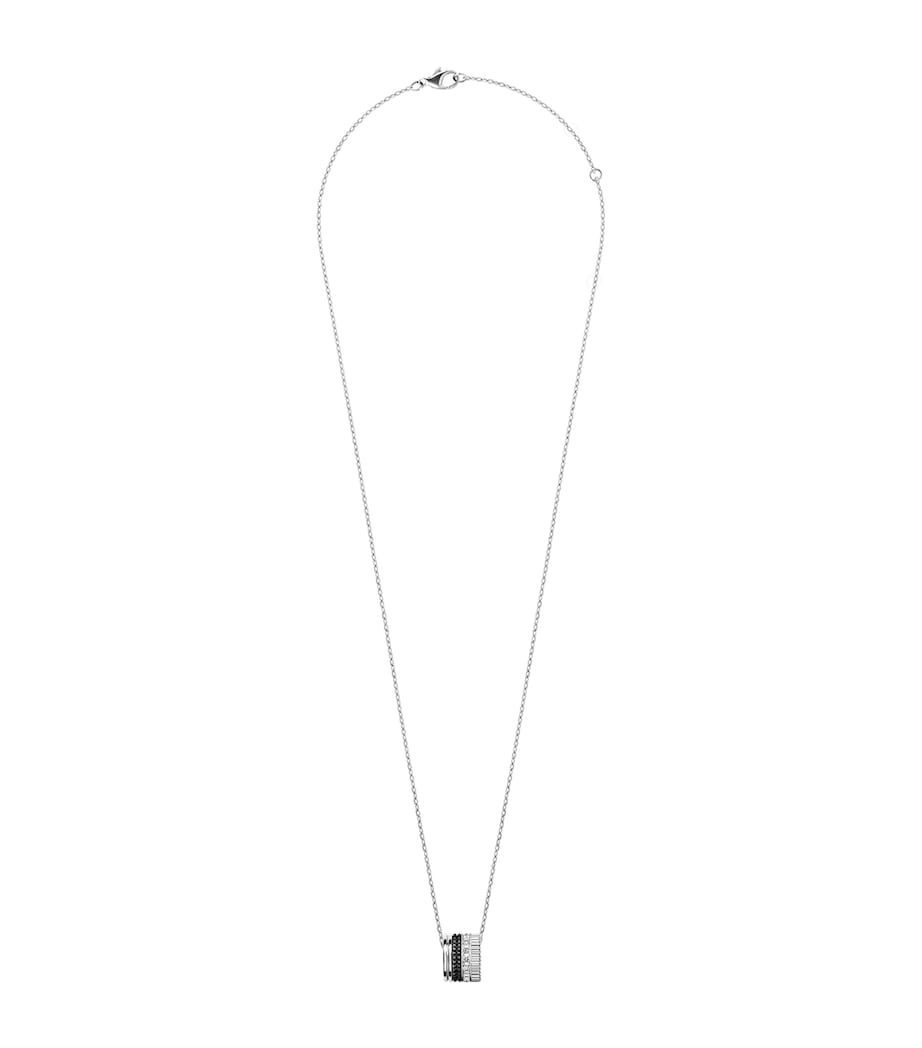 Boucheron Quatre white gold diamond necklace 50cm, UK version
