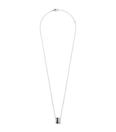 Harrods Boucheron Large White Gold and Diamond Quatre Black Necklace- Buy online at McGrocer
