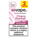 88Vape Any Tank E-Liquid Cherry Sherbet 50/50 GOODS ASDA   