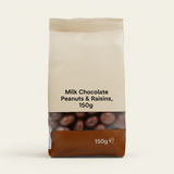 Holland Barrett Milk Chocolate Peanut and Raisins 150g, UK version