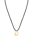 Astrid & Miyu horseshoe pendant necklace 18kt gold (British brand)