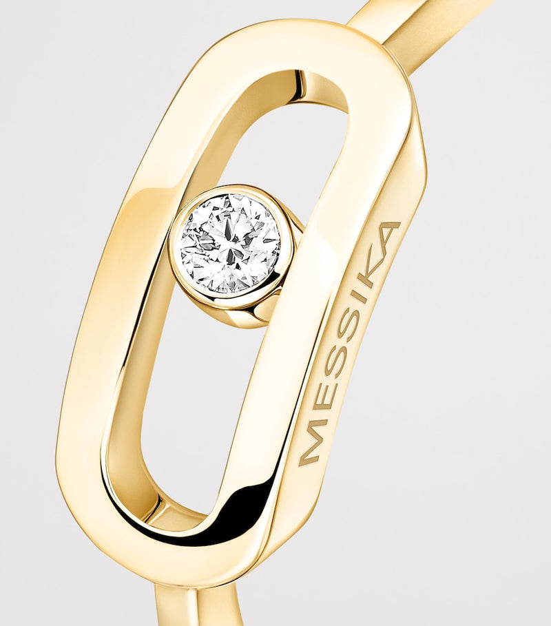 Messika Move Uno ring yellow gold diamond 0.06ct, UK version