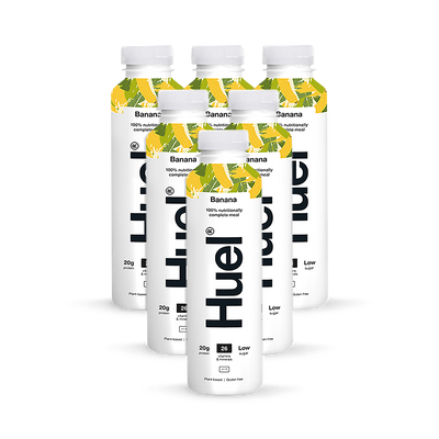 Huel Banana 100 % ernährungsphysiologisch vollständiges Mahlzeitenersatz-Shake 6 x 500ml