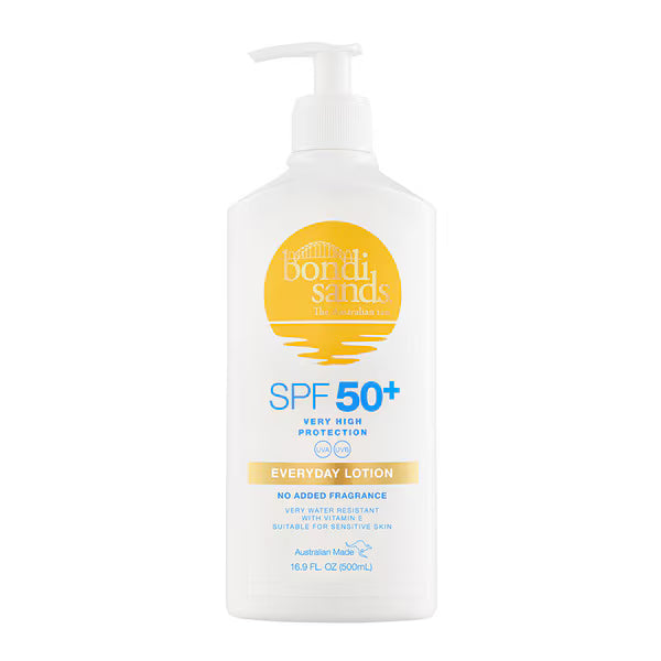 Bondi Sands SPF 50+ Fragrance Free Sunscreen 500ml - British product